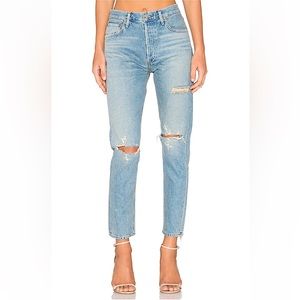 AGOLDE Jamie High Rise Classic in color Dakota - Size 29